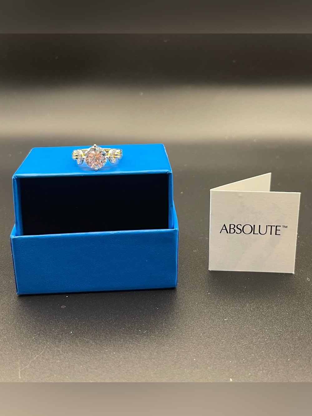 Nib Beautiful Absolute Love Knot Simulated Diamond  Ring ring